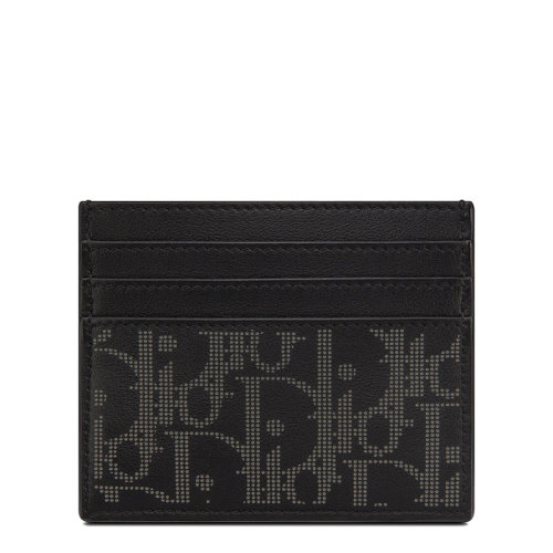 DIOR/迪奥 20  DIOR WORLD TOUR系列 男士黑色Oblique Galaxy印花小牛皮卡片夹2ESCH135CLP_H22Q