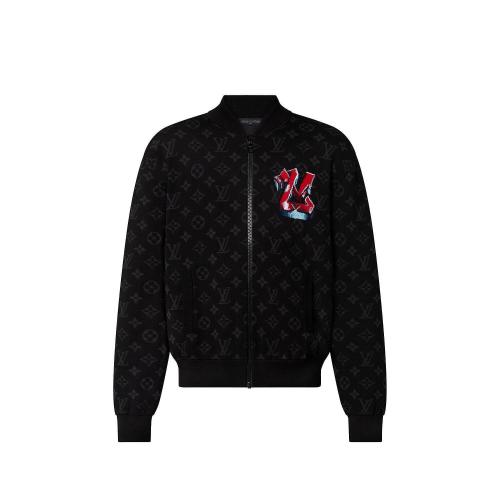  LV路易威登 22年秋冬 男士 夹克 LV 涂鸦图案拉链束腰夹克 1AA4XV 1AA4XX 1AA4XR 1AA4XS 1AA4X