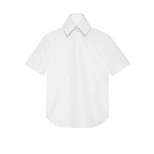  GUCCI古驰 22年秋冬 女士 可拆卸衣领短袖衬衫 679711 Z3854 9000 预定商品2-6周发货