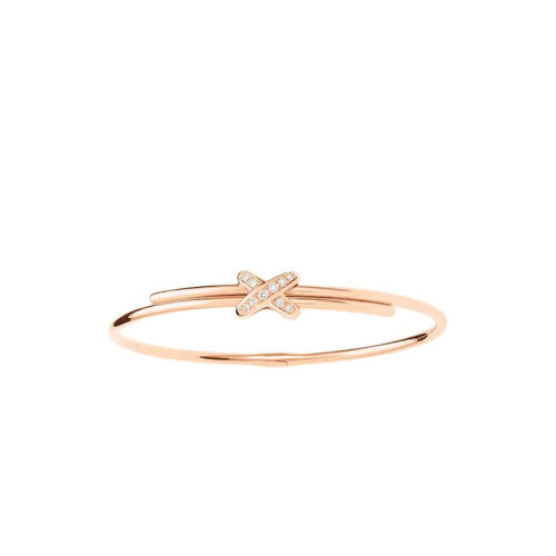 Chaumet/尚美 Jeux de Liens系列 女士18k金玫瑰金多颗明亮切割钻石手链081776