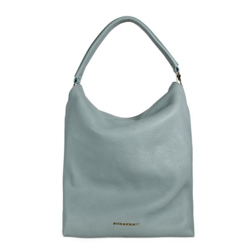 BURBERRY/博柏利 女士蓝色牛皮大容量手提包单肩包女包 3939070