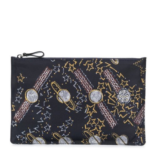 Valentino/华伦天奴 男士 朋克风星球印花拼色尼龙手拿包 PY2P0483CHB M30 HJH0015X