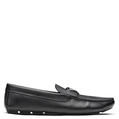 PRADA/普拉达  Saffiano系列 男士黑色皮革乐福鞋2DD164_053_F0002_F_U00I
