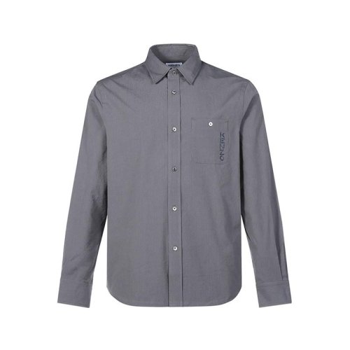  KENZO/高田贤三 男士灰色棉质长袖衬衫 FC55CH4019CW 62 PLFSX