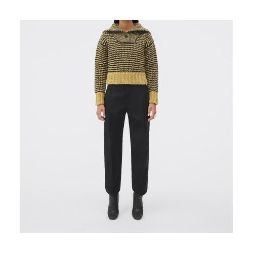  BV葆蝶家 22年秋冬 女士 针织衫 pull en laine epaisse a motif zigzag 720816V2CW04872