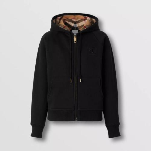  BURBERRY 22年秋冬 女士 字母图案棉质混纺连帽上衣 80615541