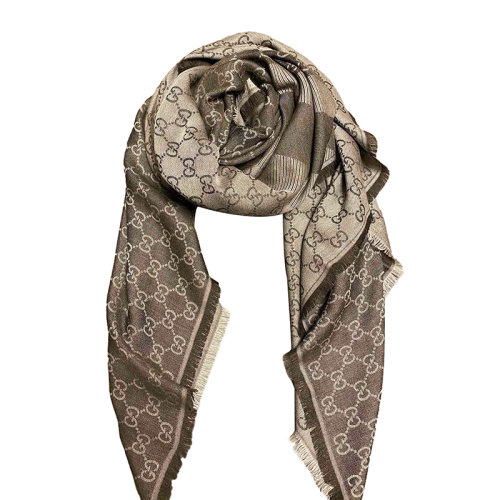 GUCCI/古驰深棕色大披肩围巾2819423G704 【礼盒包装】     ai