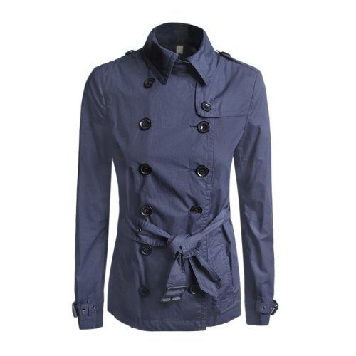 BURBERRY/博柏利20春夏 女装 服饰 深蓝色 棉质 女士风衣外套 3933407
