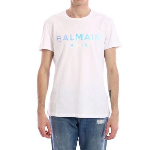 BALMAIN/巴尔曼 简约百搭短袖t恤TH01601I309 GDU男女同款【主推】