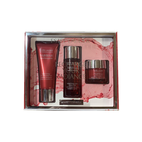 Estee Lauder/雅诗兰黛  红石榴洁面套装 洁面乳30ml+爽肤水30ml（滋润型）+晚霜15ml