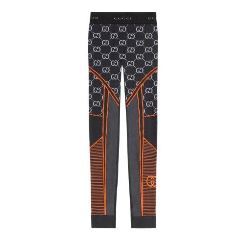  GUCCI古驰 22年秋冬 女士 GG针织提花紧身裤 689203 XJEFV 1117