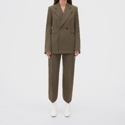  BV葆蝶家 22年秋冬 女士 夹克 veste en laine compacte avec manches incurvees 713619VKIV03