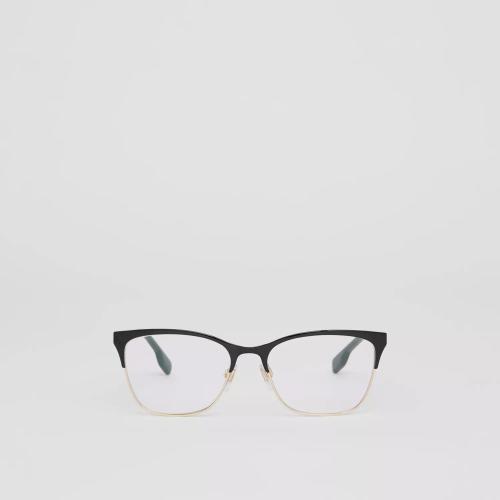  BURBERRY 22年秋冬 女士 标志性条纹装饰猫眼光学镜框 40818921