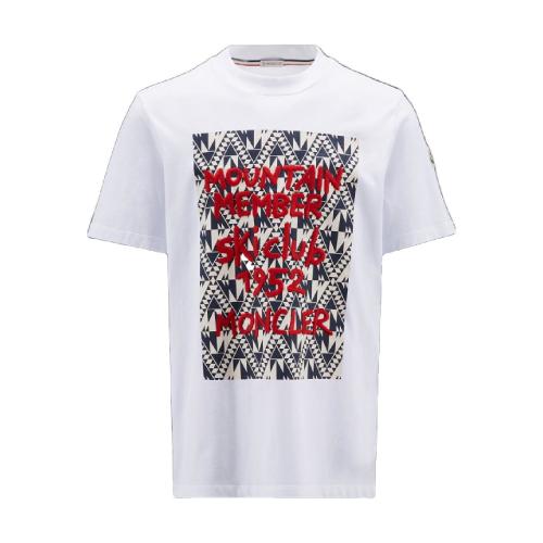  MONCLER蒙可蒙克莱 22年秋冬 男士 短袖T恤 图形款T恤 H20918D000048390T001