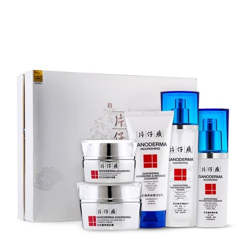 pianzaihuang/片仔癀 灵芝臻养焕颜礼盒5件套（按摩洁肤乳100ml+调肤水120ml+精华素40ml+焕肤霜50g+多效修护眼霜30g）