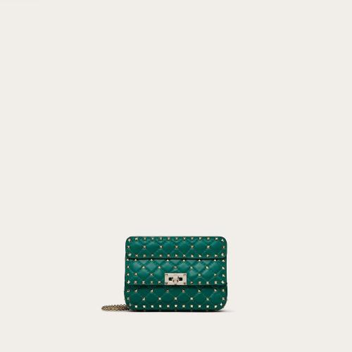  VALENTINO华伦天奴 22年秋冬 女士 单肩包 Petit sac Rockstud Spike en nappa XW2B0123NAPX64