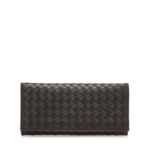 Bottega Veneta/葆蝶家 男女同款 棕色牛皮卡包钱包 120697V46512006 HJH0015X