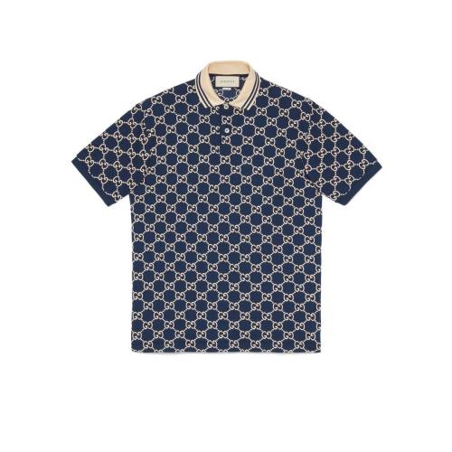  GUCCI古驰 22年秋冬 男士 GG弹力棉Polo衫 598956 XJB0U 4115