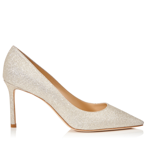 Jimmy Choo/周仰杰 女士经典款细闪金色8.5CM细高跟鞋 ROMY85DGZ