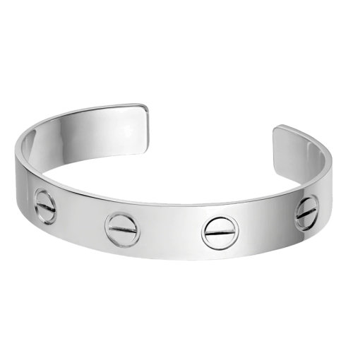 CARTIER/卡地亚 LOVE系列 男士18K金白金手镯B6064717