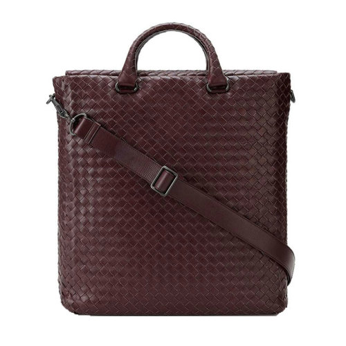 Bottega Veneta/葆蝶家 男士 男包 咖啡色牛皮斜挎包单肩包手提包 354421VQ1315023 HJH0022B