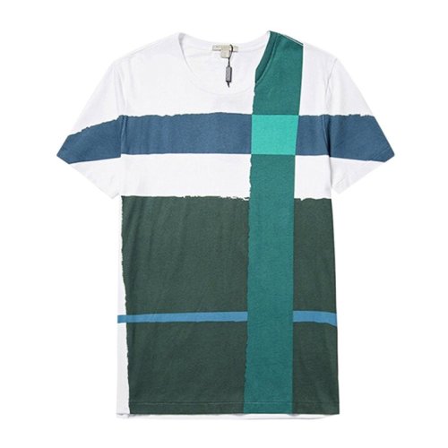  BURBERRY/博柏利 男士拼色棉质短袖T恤 3986392 PLFSX