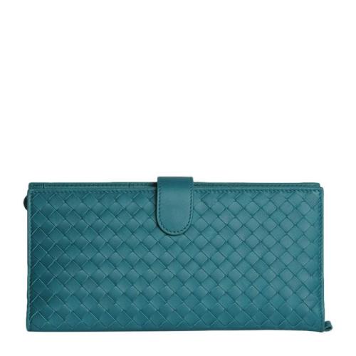 Bottega Veneta/葆蝶家 男士清波绿皮质钱包407255V001N4409