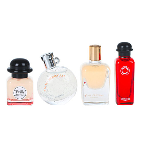 Hermes/爱马仕  香水套装 Q版橘彩星光4件套（Twilly+橘彩星光+血色大黄+爱马仕之光）4*7.5ml
