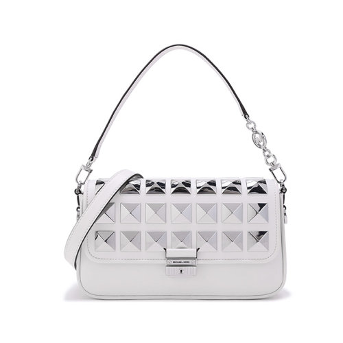Michael Kors/迈克·科尔斯【22春夏新款】女士BRADSHAW系列皮革铆钉装饰手提单肩斜挎包腋下包小号 30H1S2BL0L