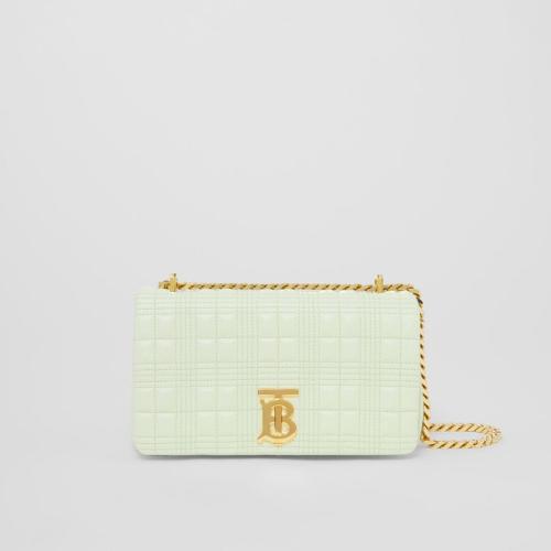  BURBERRY 22年秋冬 女士 Lola - 小号绗缝羔羊皮萝纳包 80556951