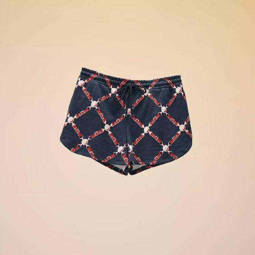  HERMES爱马仕 22年秋冬 女士 短裤 Short imprime ??Grand Tralala?? H2E4407DK0Y38