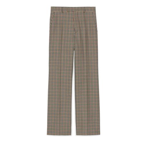  GUCCI古驰 22年秋冬 男士 Gucci HA HA HA特别系列小格纹裤子 708373 ZAJNZ 9069