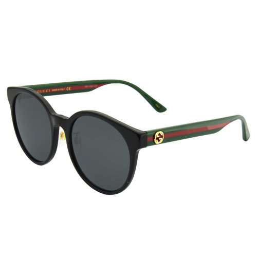 GUCCI/古驰 太阳镜 墨镜 复古 精致  圆形 男女款 气质 潮流 舒适 黑色  GG0416SK 55mm GUCCI(古驰）