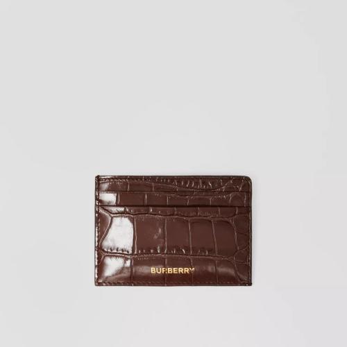  BURBERRY 22年秋冬 男士 压花皮革卡片夹 80609141