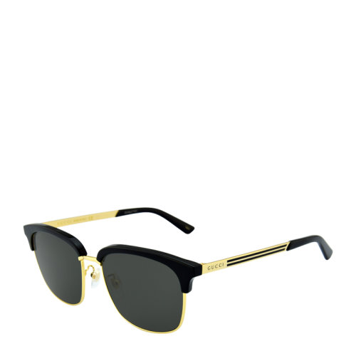 GUCCI/古驰 时尚 复古 简约 板材 合金 黛眉款 半框 男女款 太阳镜 编织元素 黑色 玳瑁色 多色可选 墨镜 眼镜 GG0697S 55mm GUCCI 古驰