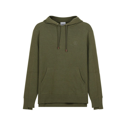 BURBERRY/博柏利 女士绵羊毛混纺连帽羊毛衫针织衫毛衣专属标识刺绣 80435211