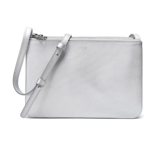 CELINE/赛琳女士牛皮质TRIO单肩斜挎包187603BEE