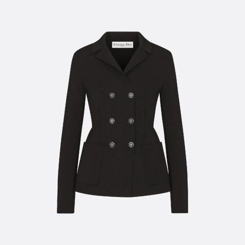  DIOR迪奥 22年秋冬 女士 夹克 Marlene 双排扣西装外套 244V16AM512_X9000