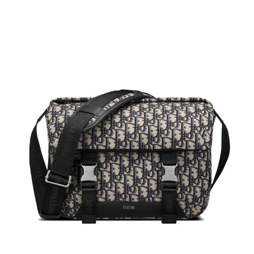 DIOR/迪奥 22春夏新款EXPLORER系列 男士经典老花帆布翻盖开合单肩斜挎信使包1ESME061YKY_H27E