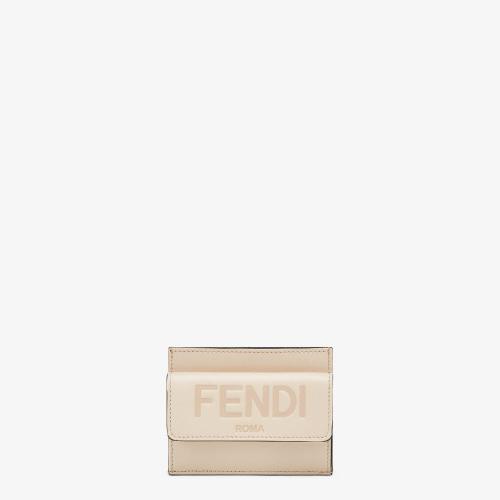  FENDI芬迪 22年春夏 女士 卡包 粉红色皮革卡片套 8M0423AAYZF1BA9