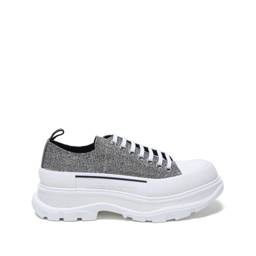 Alexander McQueen/亚历山大麦昆 男士帆布系带休闲运动鞋厚底鞋 652757 W4PE1