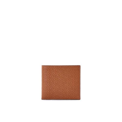  LOEWE罗意威 22年秋冬 男士 钱包 Repeat bifold wallet in embossed silk calfskin C499302X0