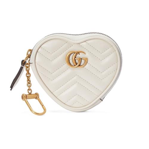  GUCCI古驰 22年秋冬 女士 GG Marmont系列心形零钱包 699517 DTDHT 9022