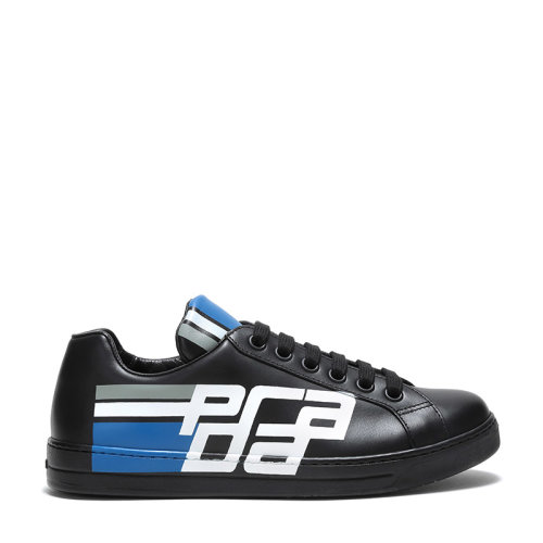 PRADA/普拉达 男士LOGO图案牛皮系带运动鞋 4E3409 3KQL