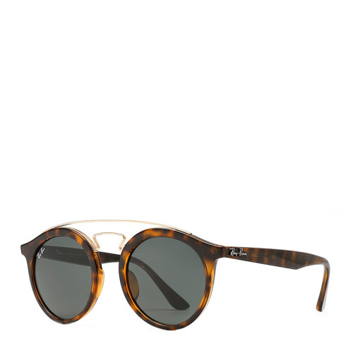 【SALE】Ray-Ban/雷朋 复古圆框男女款太阳镜彩色反光镜片墨镜眼镜 RB4256F 47mm RayBan 雷朋