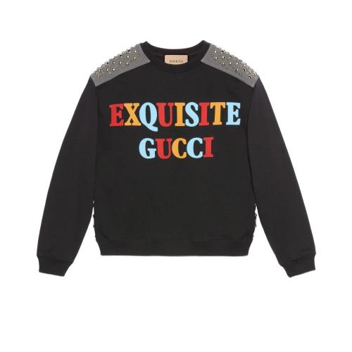  GUCCI古驰 22年秋冬 男士 “Exquisite Gucci”针织棉卫衣 718164 XJEWK 1043