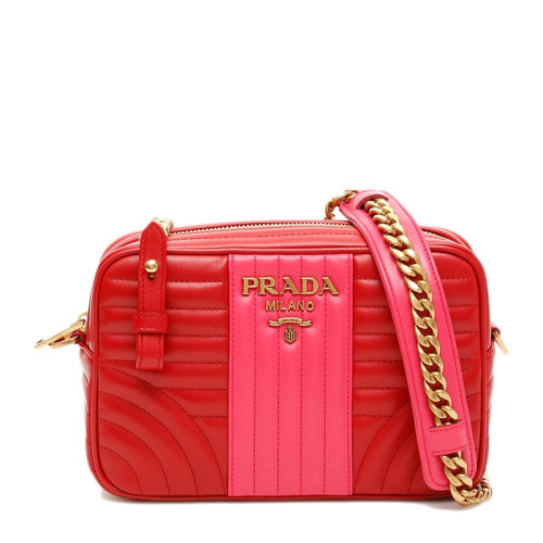 PRADA/普拉达 女士牛皮拼色单肩包 1BH083-2D91-F0YQT