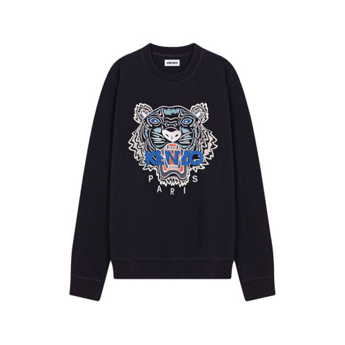 KENZO/高田贤三【22春夏新款】男士棉质圆领长袖卫衣运动衫虎头刺绣 5SW123 4XL