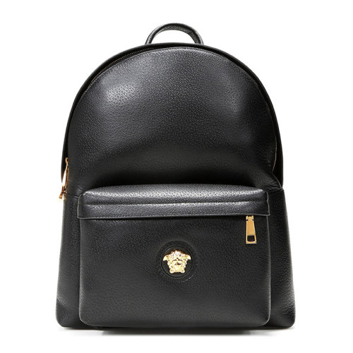 VERSACE/范思哲 男士黑色美杜莎铆钉皮革双肩包背包男包 DFZ5350-DGOVV-D41OH