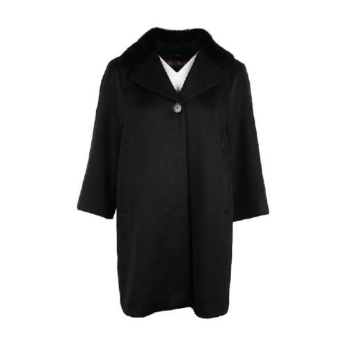 MaxMara/麦丝玛拉 女士黑色时尚休闲大衣 MM60861279000 10